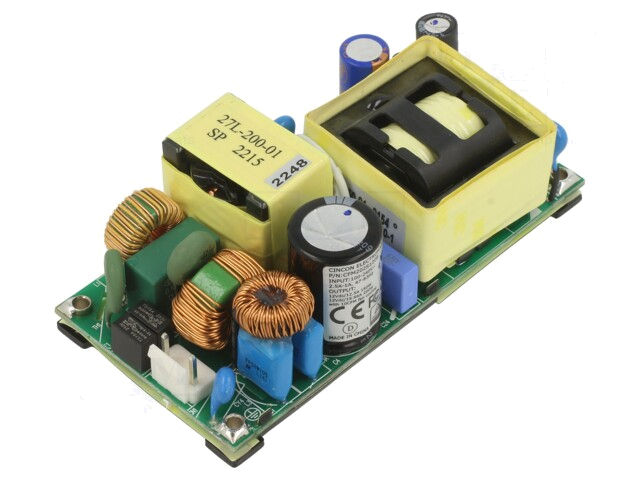 Voedingseenheid: schakelende; open; 200W; 90÷264VAC; 12VDC; 12,5A Voedingseenheid: schakelende; open; 200W; 90÷264VAC; 12VDC; 12,5A